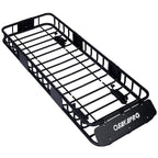 Roof Luggage Rack Basket, 64 Inch Black Steel
