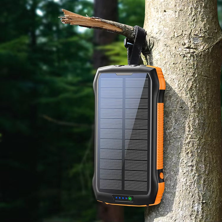 Solar Power Bank New Product Large Capacity 20000mAh 3 USB C Flashlight Ip67 Waterproof High-speed Wireless Charger