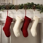 Christmas Decoration Layout Supplies Decorative Decorations Knitted Pendant Gift Bag Twist Large