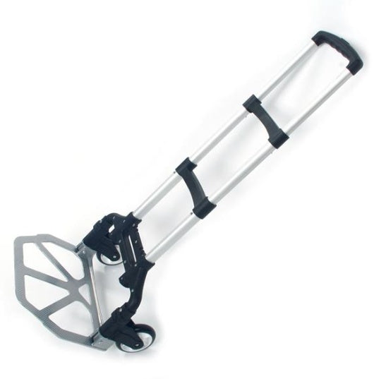 Trolley Portable, Foldable, Telescopic Trolley, Trolley, Luggage Cart, Black