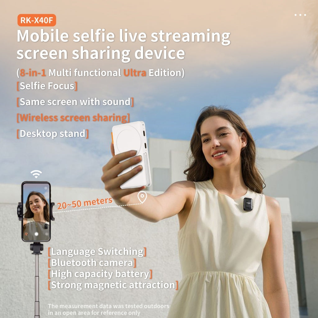 Mobile Selfie Screen Sharing Device Eight In One RKX40F
