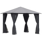 Patio Gazebo 10ft X 10ft Patio Gazebo-Black-AS