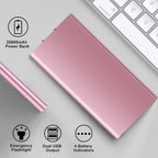 Ultra-thin Power Bank 20000mAh Power Bank Ultra-thin External Battery Pack Phone Charger Dual USB Port