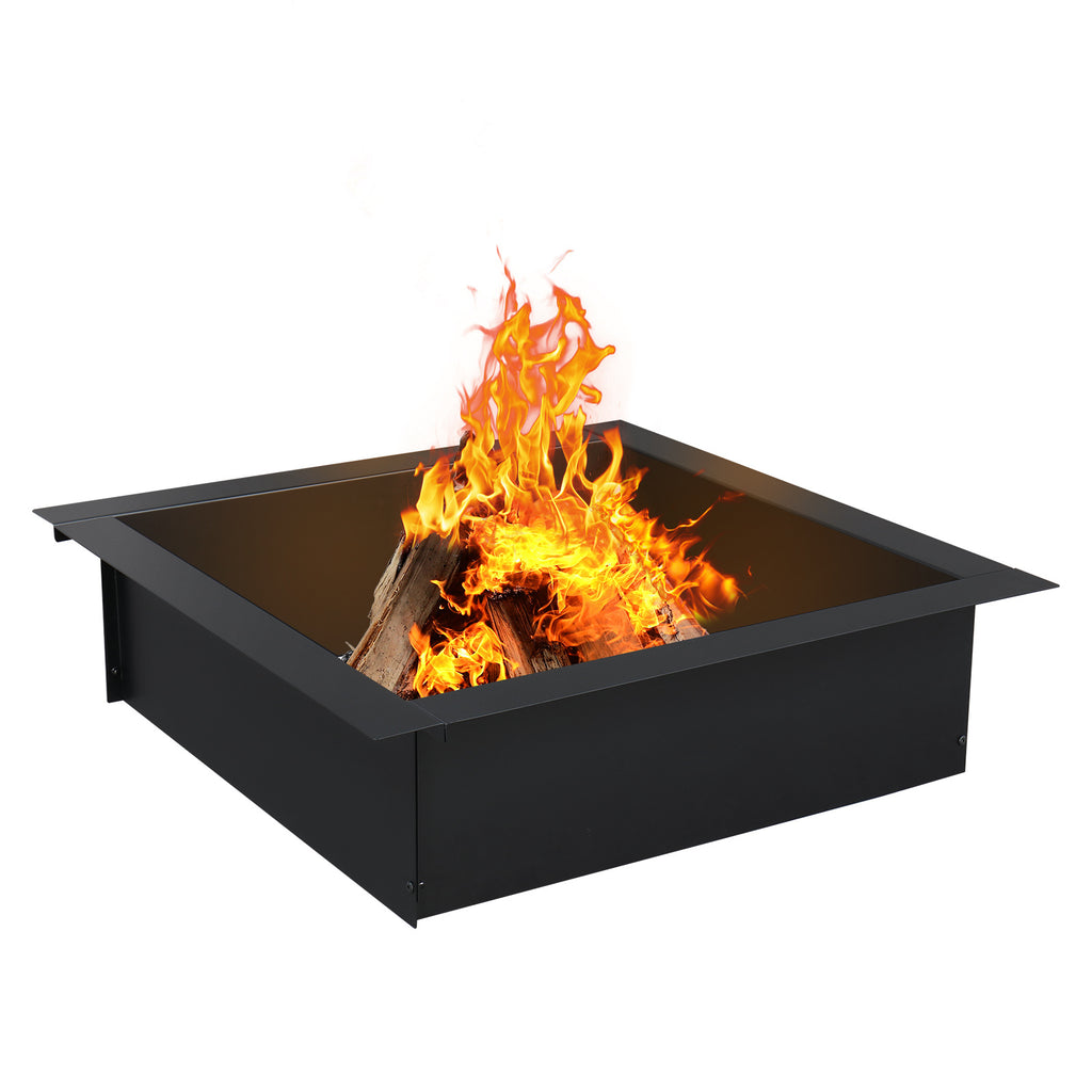 Ring Of Fire 36in, Wrought-wrought, Square, Black