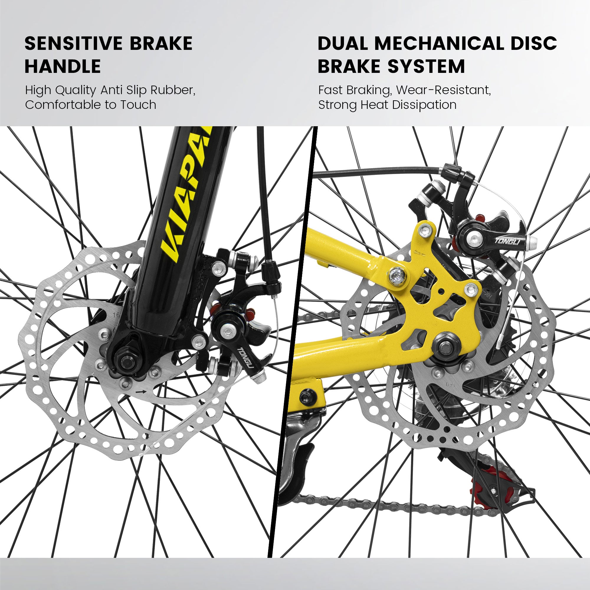 KIAPALNO Mountain Bike Bicycle A26336-BLACK-GOLDEN-JXN