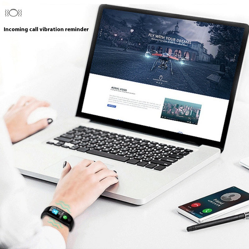 Smart Health & Sleep Monitor Bracelet Color Screen F21