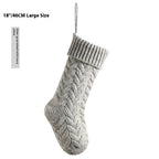 Christmas Decoration Layout Supplies Decorative Decorations Knitted Pendant Gift Bag Twist Large