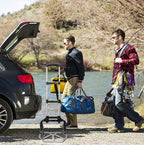 Trolley Portable, Foldable, Telescopic Trolley, Trolley, Luggage Cart, Black