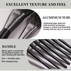 BEILI Low MOQ Ship Fast Custom High Quality Make Up Brushes Wholesale Wood Handle Premium Natural10pcs Makeup Brush