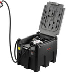 Portable Tank 58 Gal Fuel Tank With 12V Transfer 10 GPM Black