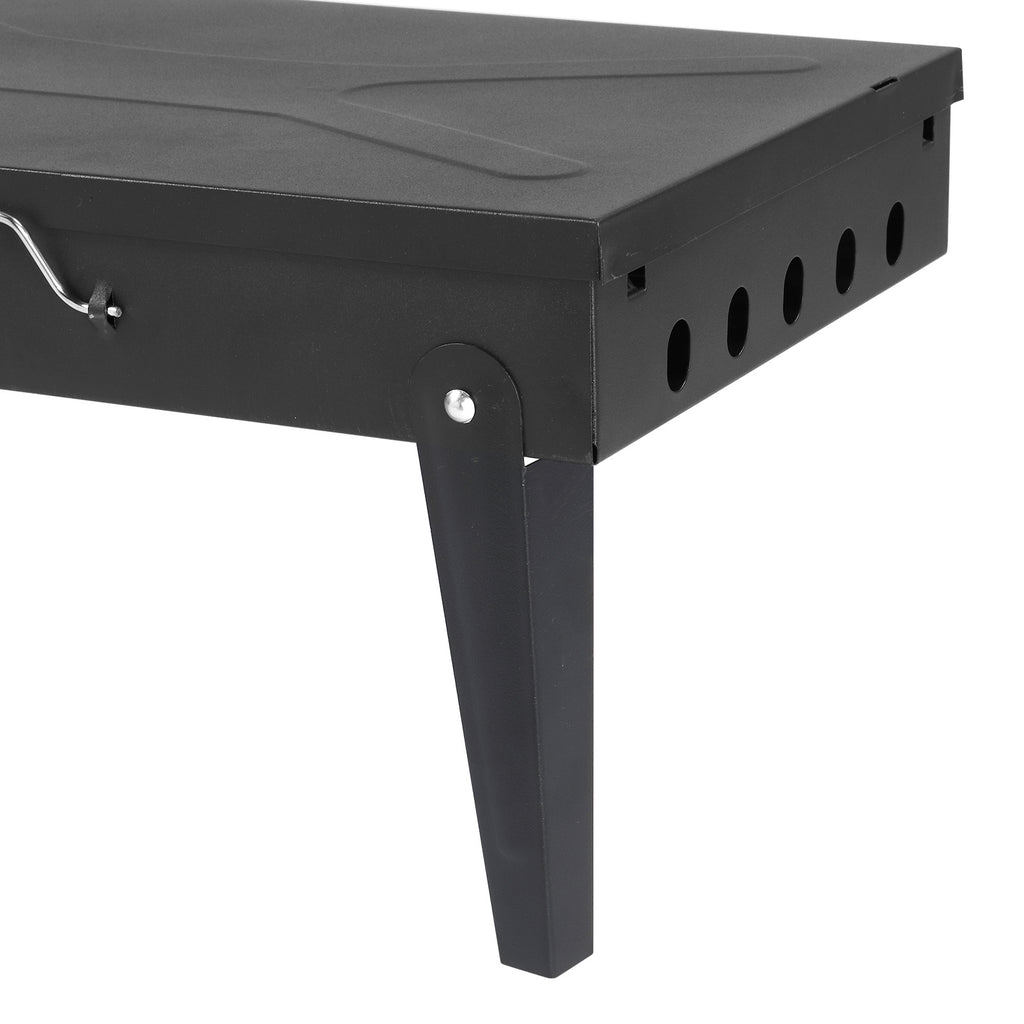 Outdoor Portable Charcoal Grill Black Portable Square Carbon Oven