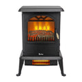 Vertical Fireplace HT1108 1500w Vertical Fireplace Machinery Fake Firewood Single Color 2 Quartz Tubes Black
