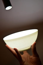 Dandilion Bone China Dinnerware Set, 16 Pieces, Service For 4, Plates, Dishes, Bowls Set, Microwave And Dishwasher Safe, Ivory White With Radial Lines