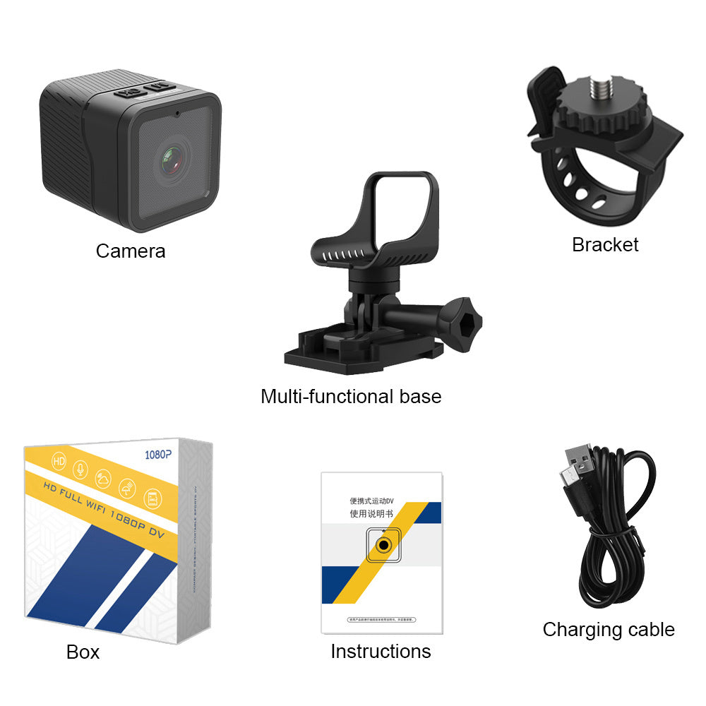 HD 1080p Sports Camera  Z03 Outdoor Sports Cycling Camera Waterproof HD 1080p Camera Smart WIFI Mobile Controlled Camera