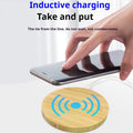 Bamboo Vertical Wireless Charging, Home, Office, Travel Universal, Dual-coil Design, Horizontal And Vertical Screen Can Be Charged, Compatible With All Kinds Of Wireless Charging Equipment
