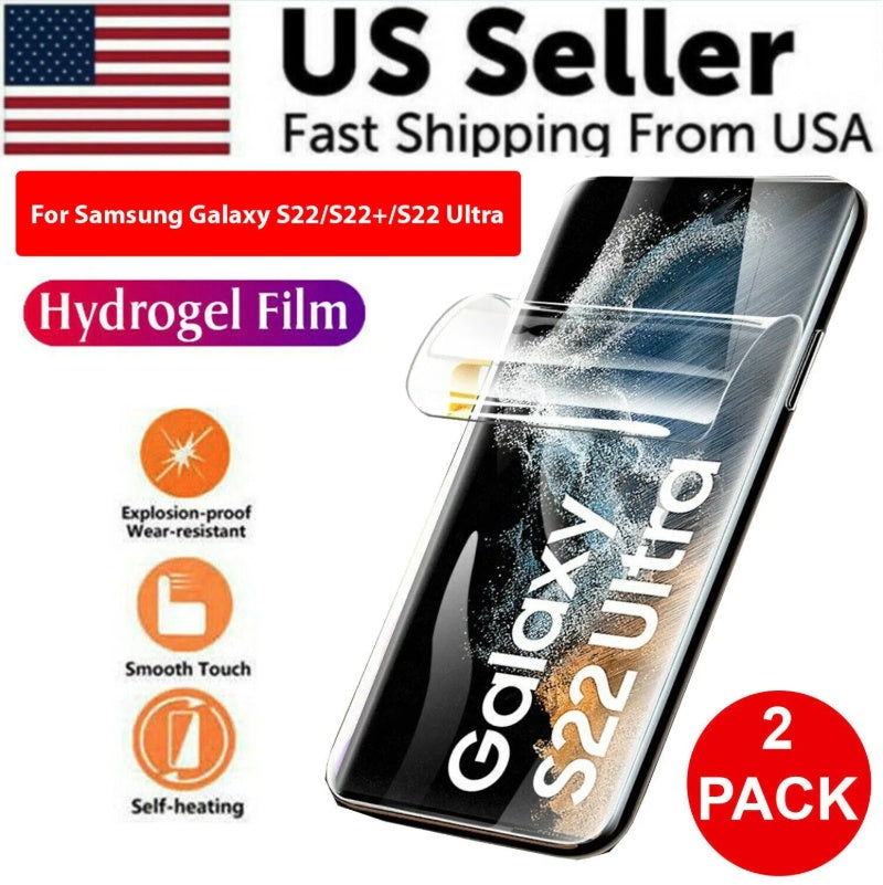 Samsung 2PCS HYDROGEL Screen Protector For Galaxy S23 S22 Ultra Plus Full Cover