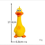 US LOCAL STOCK HiphoppetNew Latex Interactive Dog Chew Toys Cute Duck Shape Squeaky Pet Dog Interactive Boredom Buster Toys