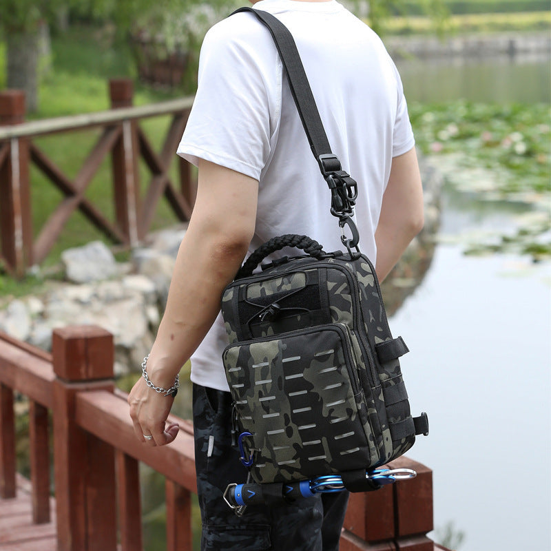 Fishing Cross-body Belt Fanny Pack Backpack Fishing Rod Bag Special Backpack Large Equipment