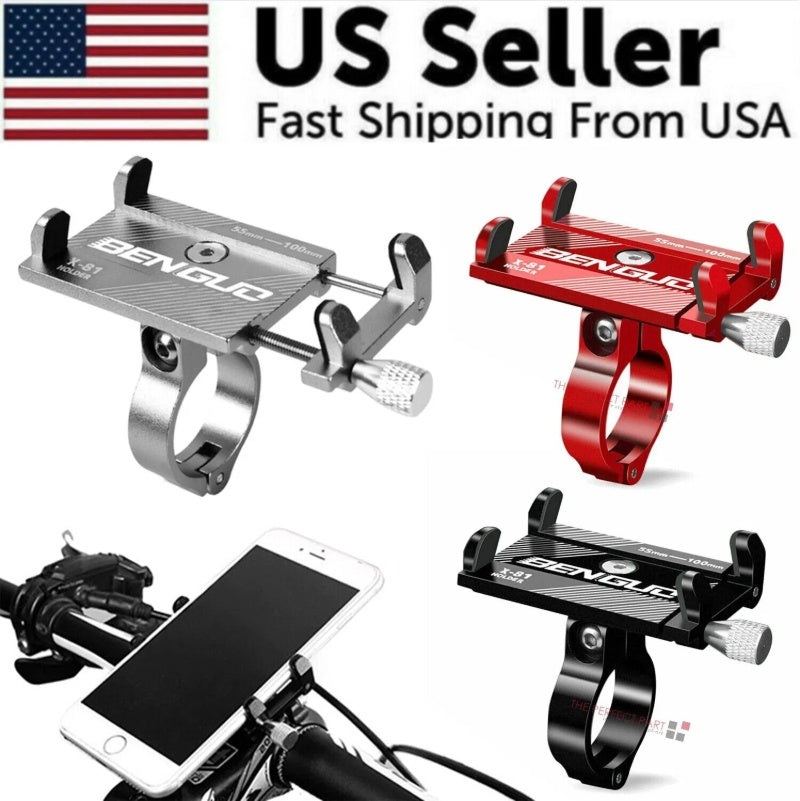 Mobile Cell Phone Aluminum Motorcycle Bike Bicycle Holder Mount Handlebar For Mobile Cell Phone Shipping GPS US