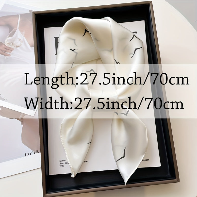 Silk Scarf Crafted From Imitation Silk Fabric, This Soft Shawl Is The Perfect Lightweight Accessory For Spring And Autumn. It Is Ideal For Women's Sun Protection And Is Ideal For Outdoor Activities