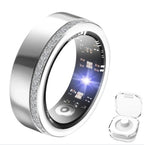 New Silver Edge Diamond Smart Ring 2025 New Silver Edge Diamond Smart Ring Fitness Tracker