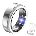 New Silver Edge Diamond Smart Ring 2025 New Silver Edge Diamond Smart Ring Fitness Tracker