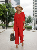 Women's Three Piece Set, Women's Set, Loose Set, Suitable For All Seasons