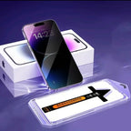 Quick Self Installation Pack of 2 For Phone 14,15 Plus, Pro, Pro Max Matte Screen Protector Glass, HD Clear, Anti Glare, Anti Fingerprint, Shatterproof Sensitive Touch