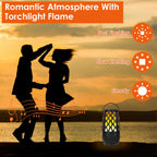 1Pc 4 In 1 Wireless 5.3 Outdoor Speaker IPX5 Waterproof Patio Speaker LED Flame Speaker With 3 Flame Light Modes Hook Stake Wall Mount Holder Sync Up To 1,00 Speakers