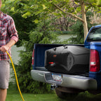 VEVOR Portable Water Storage Bladder 142.7 Gal PVC Collapsible Water Tank Black
