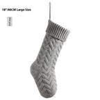 Christmas Decoration Layout Supplies Decorative Decorations Knitted Pendant Gift Bag Twist Large
