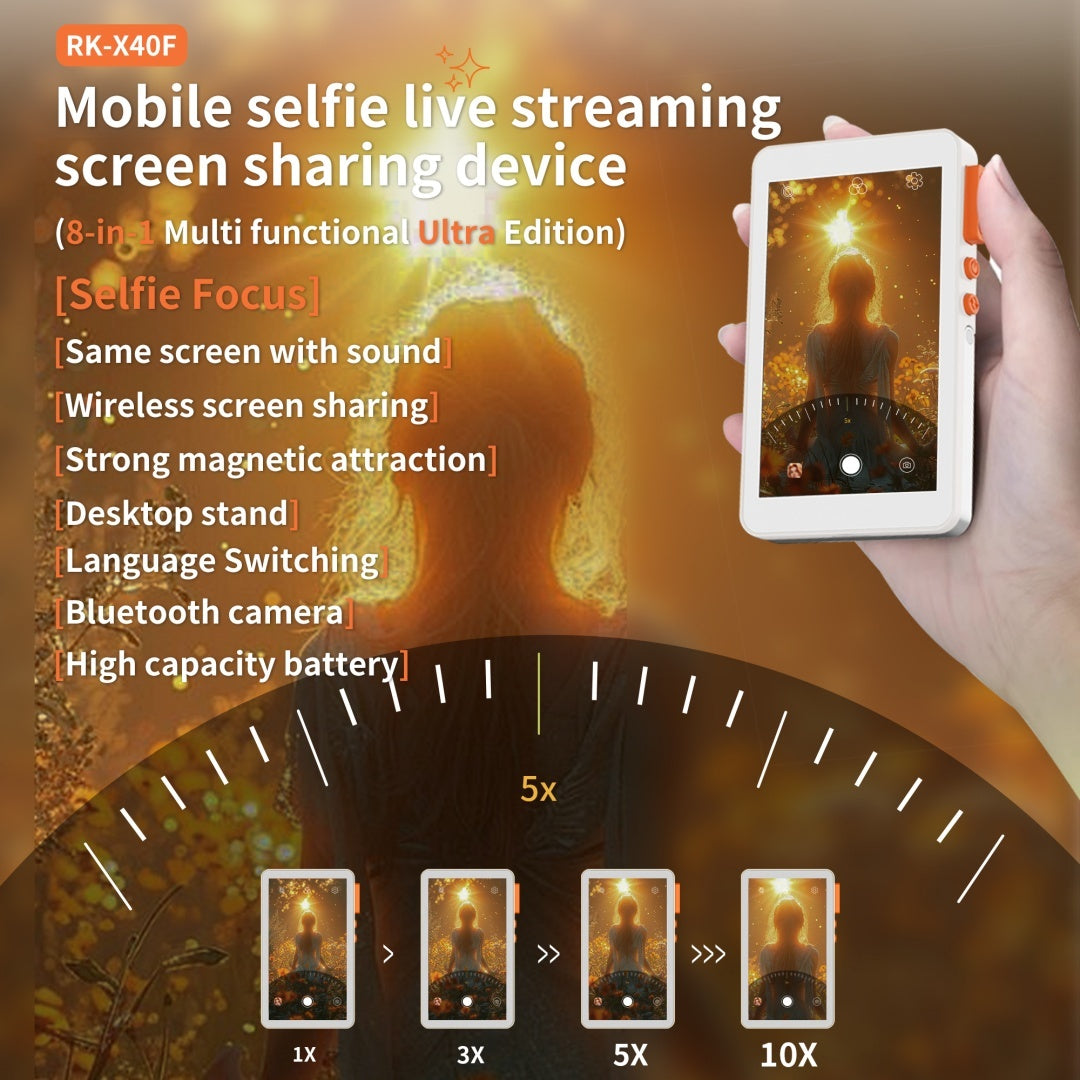 Mobile Selfie Screen Sharing Device Eight In One RKX40F