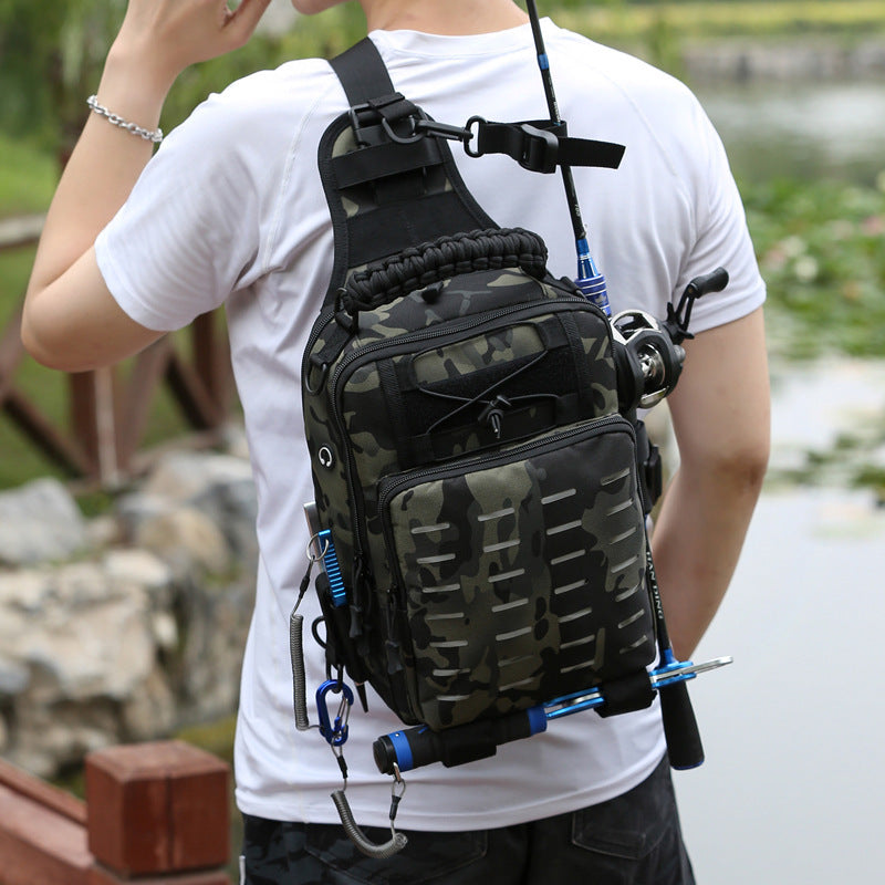 Fishing Cross-body Belt Fanny Pack Backpack Fishing Rod Bag Special Backpack Large Equipment