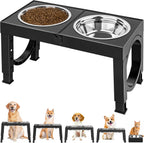 Dog Bowl Holder XiaZ Fashion Pet Products Black