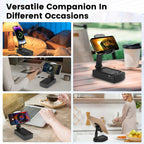1Pc Cell Phone Stand With HD Surround Wireless Speaker Power Bank Portable Foldable Charging Phone Stand With Anti Slip Base Compatible With Phone Tablet For Home Office Outdoor