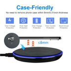 For iPhone Wireless Charger Qi Certified Ultra Slim 5W Charging Pad