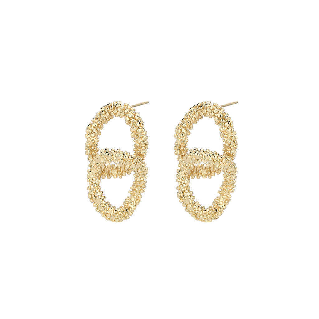 French Retro Frosted Hoop Earrings, Fashion Trendy Temperament Simple Studs, All-Match Geometric Vintage Jewelry