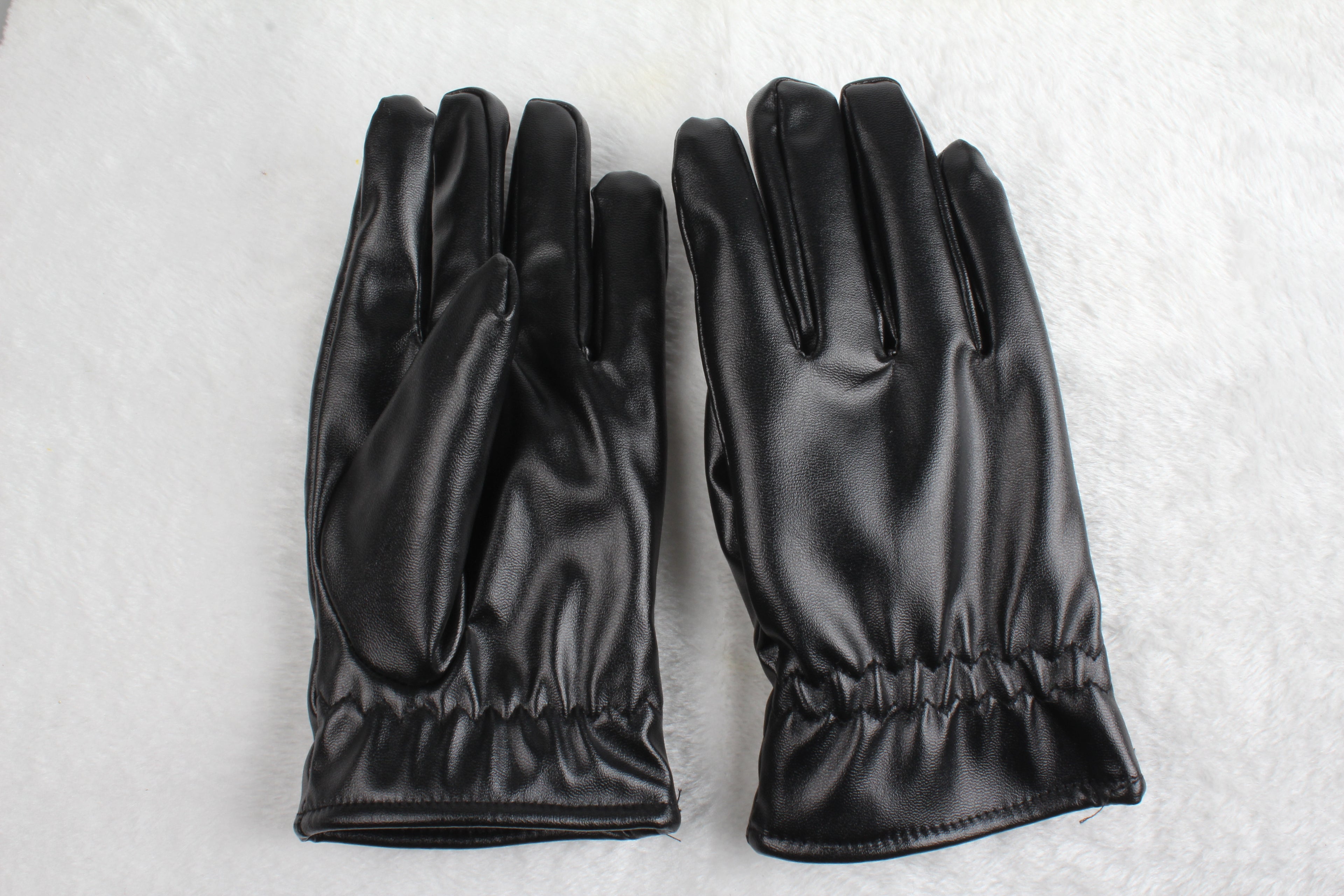 1Pair Unisex Leather Winter Warm Gloves Outdoor Windproof Soft Gloves Cycling Skiing Running Cold Winter Gloves