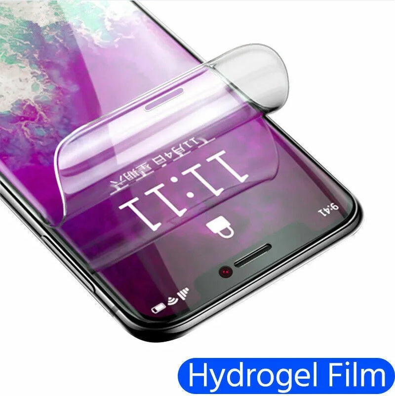 iPhone 2PCS Hydrogel Screen Protector For iPhone 15 14 13 12 11 Pro Max SE X XS XR 8 7