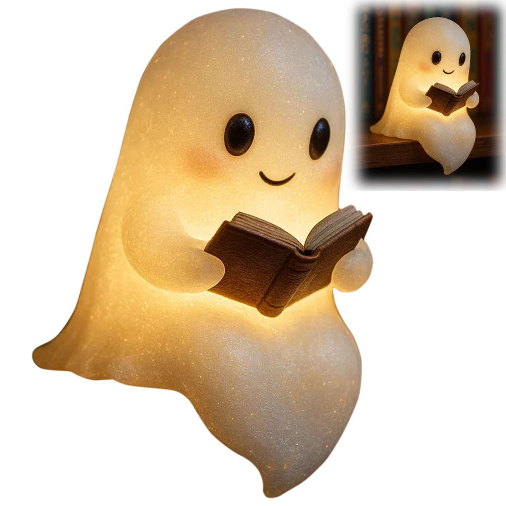 Halloween Cute LED Ghost Night Light Children's Nightlight Gift Bedside Sleep Lamp Halloween Decorations Lovely Ghost Lamp Warm Light