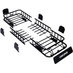 Roof Luggage Rack Basket, 64 Inch Black Steel