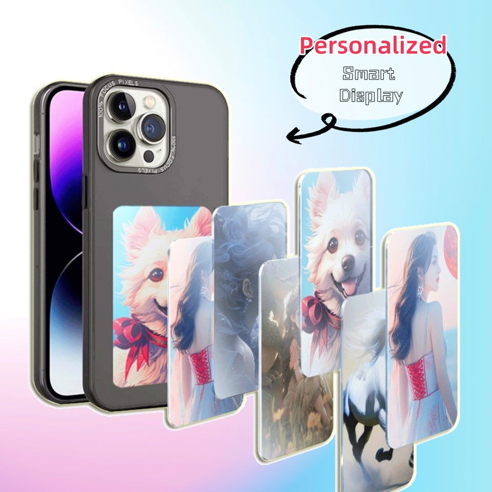 iPhone E-ink Screen Phone Case Unlimited Screen Projection Personalized Phone Cover Battery Free New Designer Luxury Phone Case