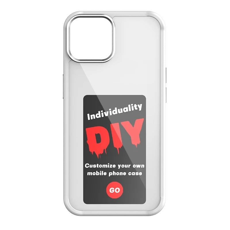 iPhone E-ink Screen Phone Case Unlimited Screen Projection Personalized Phone Cover Battery Free New Designer Luxury Phone Case