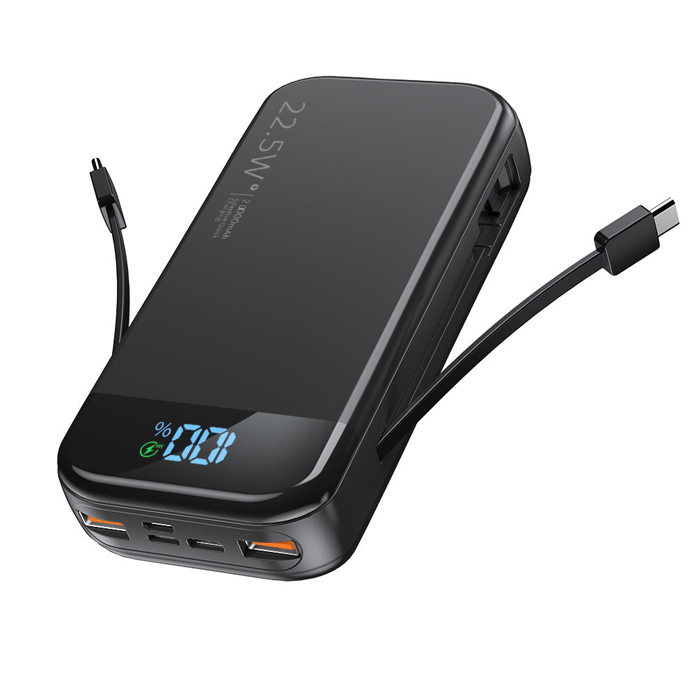 iPhone & Android Fast Charging Power Bank Comes With a 2-wire, Digital Display Super Fast Charging Power Bank