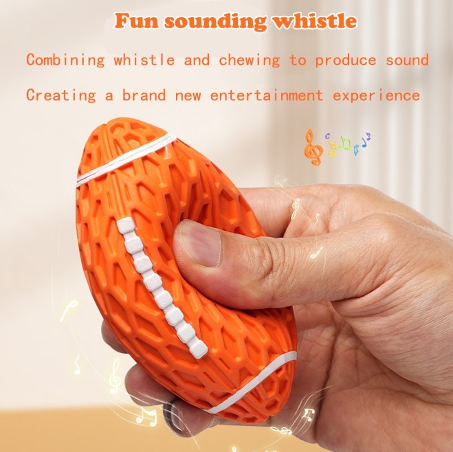 Squeaky Balls For Dogs, Rubber Football For Aggressive Chewers, Fetch Toys, Durable And Interactive Ball, Funny Squeaky Ball Heavy Duty