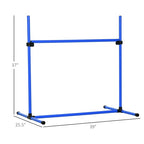 4-piece Dog Agility Training Equipment With Height-adjustable Jumping Poles