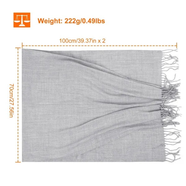 Men's Women's Oversize Cashmere Wool Shawl Wraps Blanket Winter
