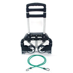 Trolley Portable, Foldable, Telescopic Trolley, Trolley, Luggage Cart, Black