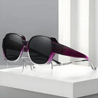 Big Savings Unisex Dual-Use Clip-On Fashion Glasses - Crystals, Stylish Rectangular Design, Unisex, Driving Accessories, Eyewear Accessories