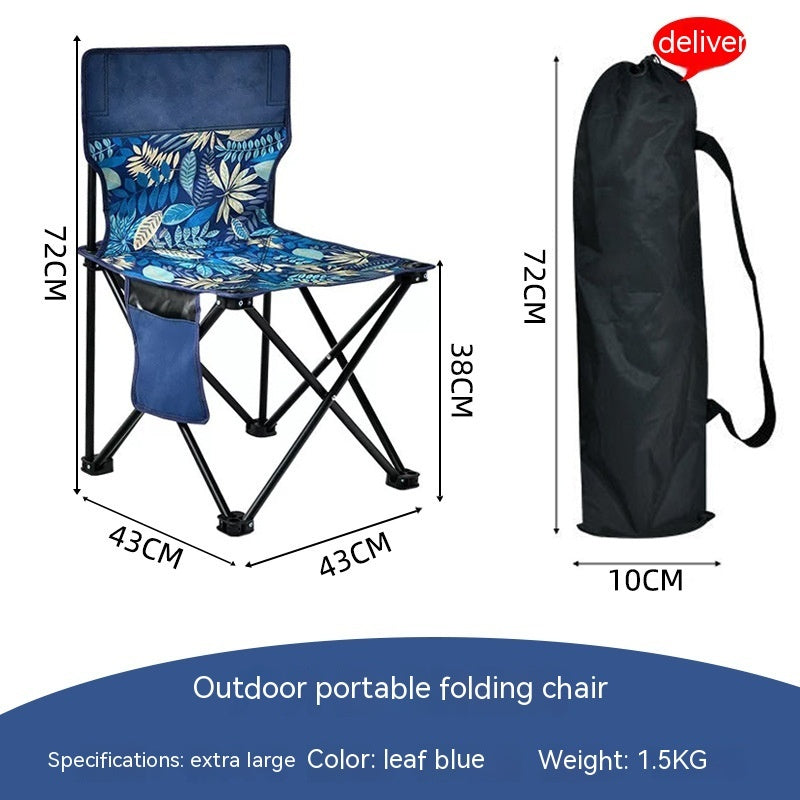 Folding Chair Portable Outdoor Folding Chair Small Bench Maza Fishing Equipment Home